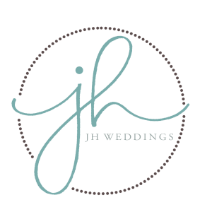 circular logo with green lettering for JHWeddingsFL wedding photography